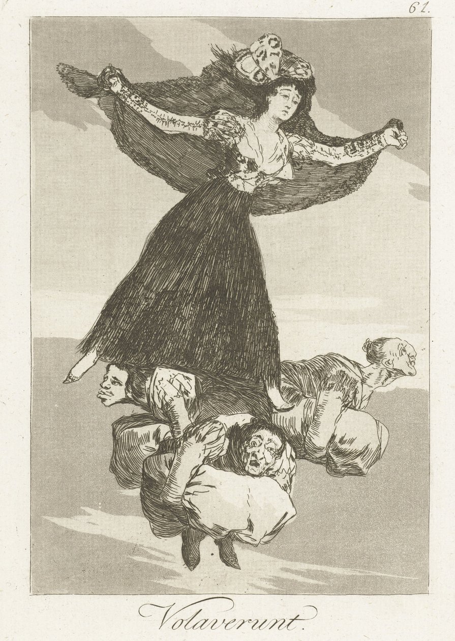 Ils ont volé (Volaverunt) (série Los Caprichos) - Francisco de Goya