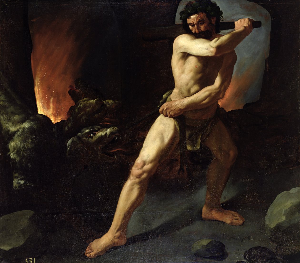 Hercule et Cerbère, vers 1634 - Francisco de Zurbaran