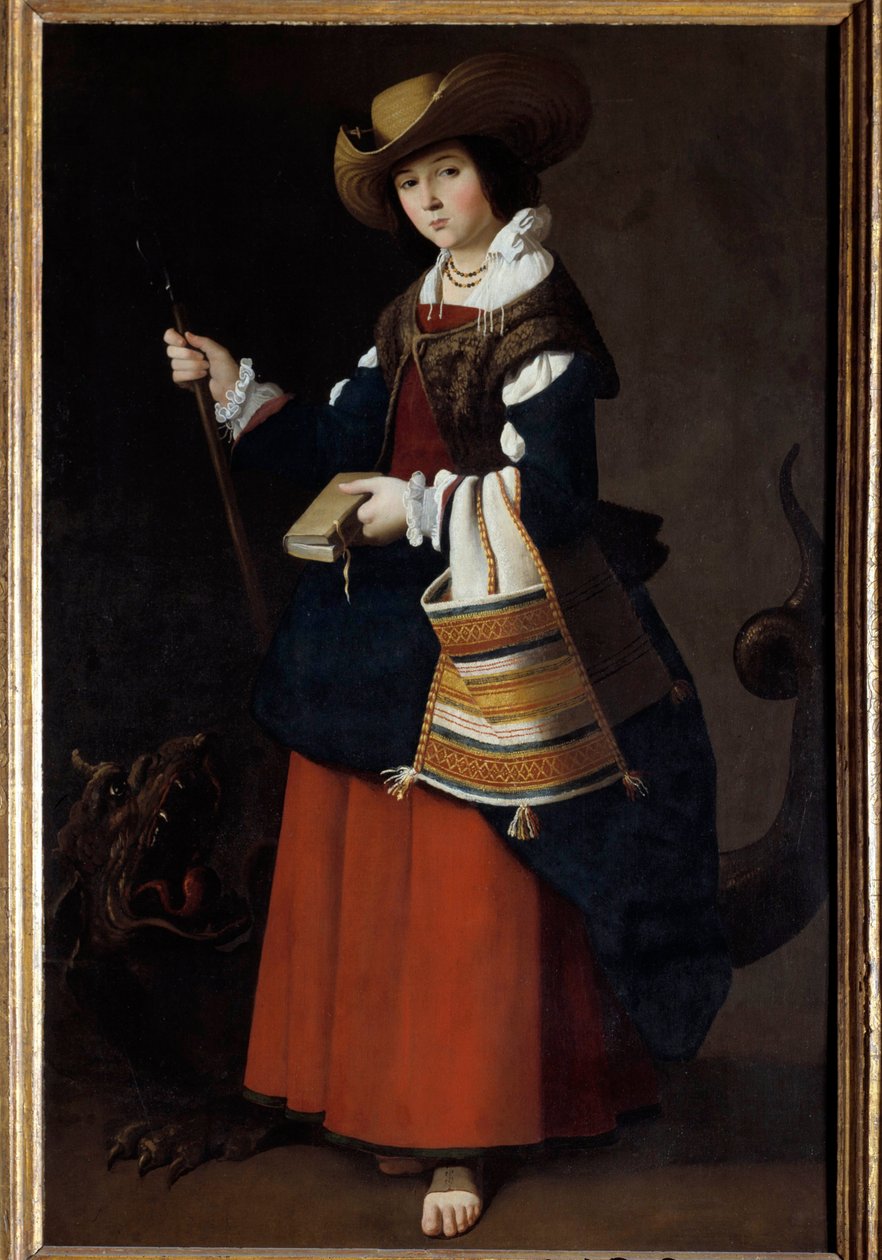 Portrait en pied de Sainte Marguerite d