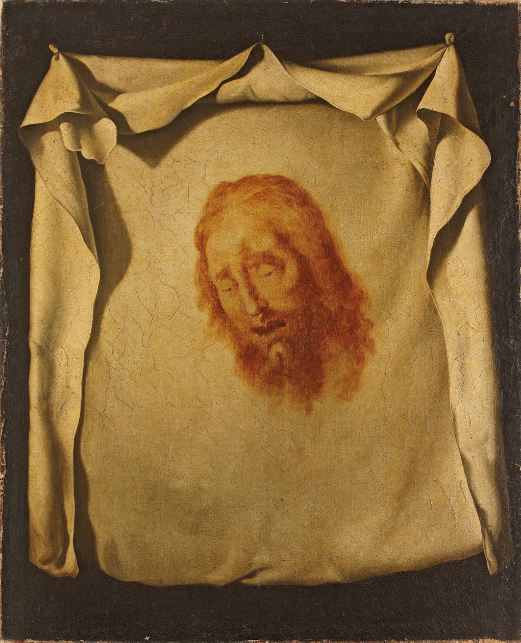 Décoration Religieuse Catholique Voile De Sainte Véronique - 100x40 Cm - Visage De Jésus - Décoration Carême Ou Pâques - Usage Religieux Objet Dévotion Chrétien - 8