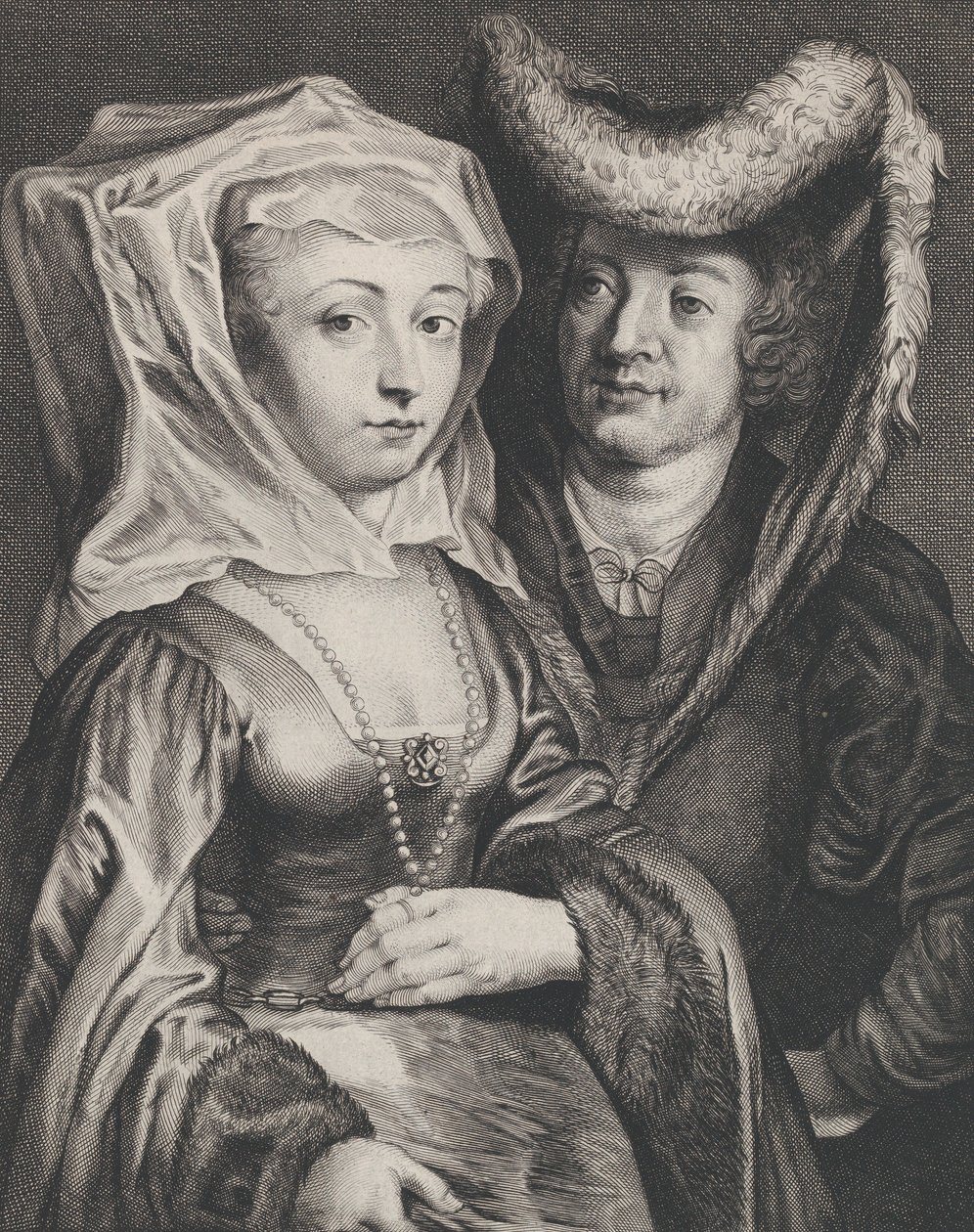 Saint Pépin I et sa fille, Sainte Begga, ca. 1645-72 - Franciscus van der Steen