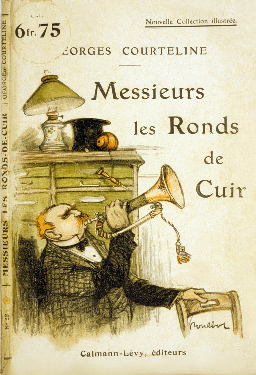 Couverture de "Messieurs les ronds de cuir" par Georges Courteline, vers 1908 - Francisque Poulbot