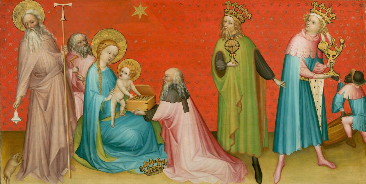 Adoration des Mages avec Saint Antoine Abbé - Franco Flemish Master