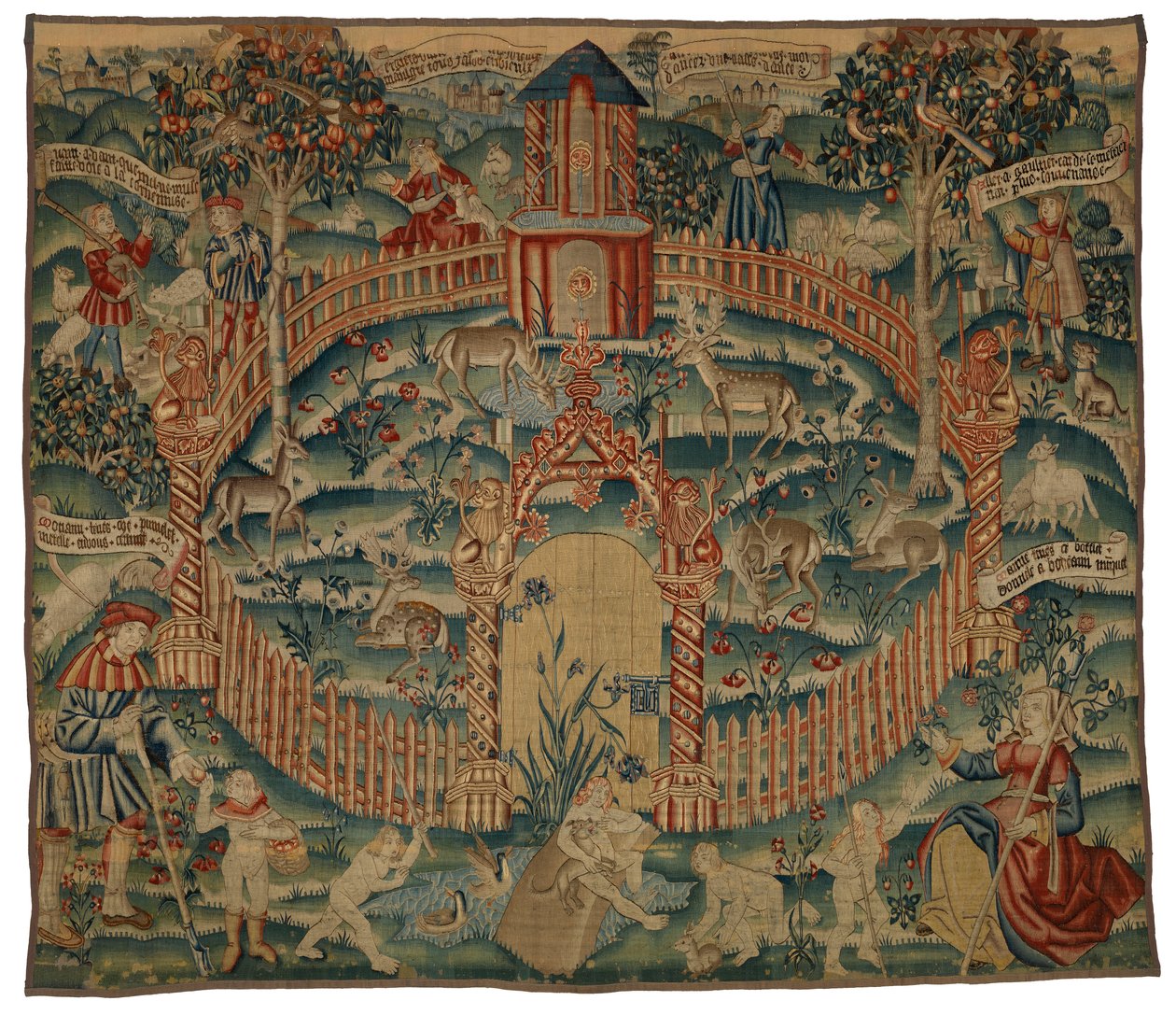 Tapisserie, Parc aux Cerfs, flamande ou française, fabriquée c.1500 - Franco Flemish School