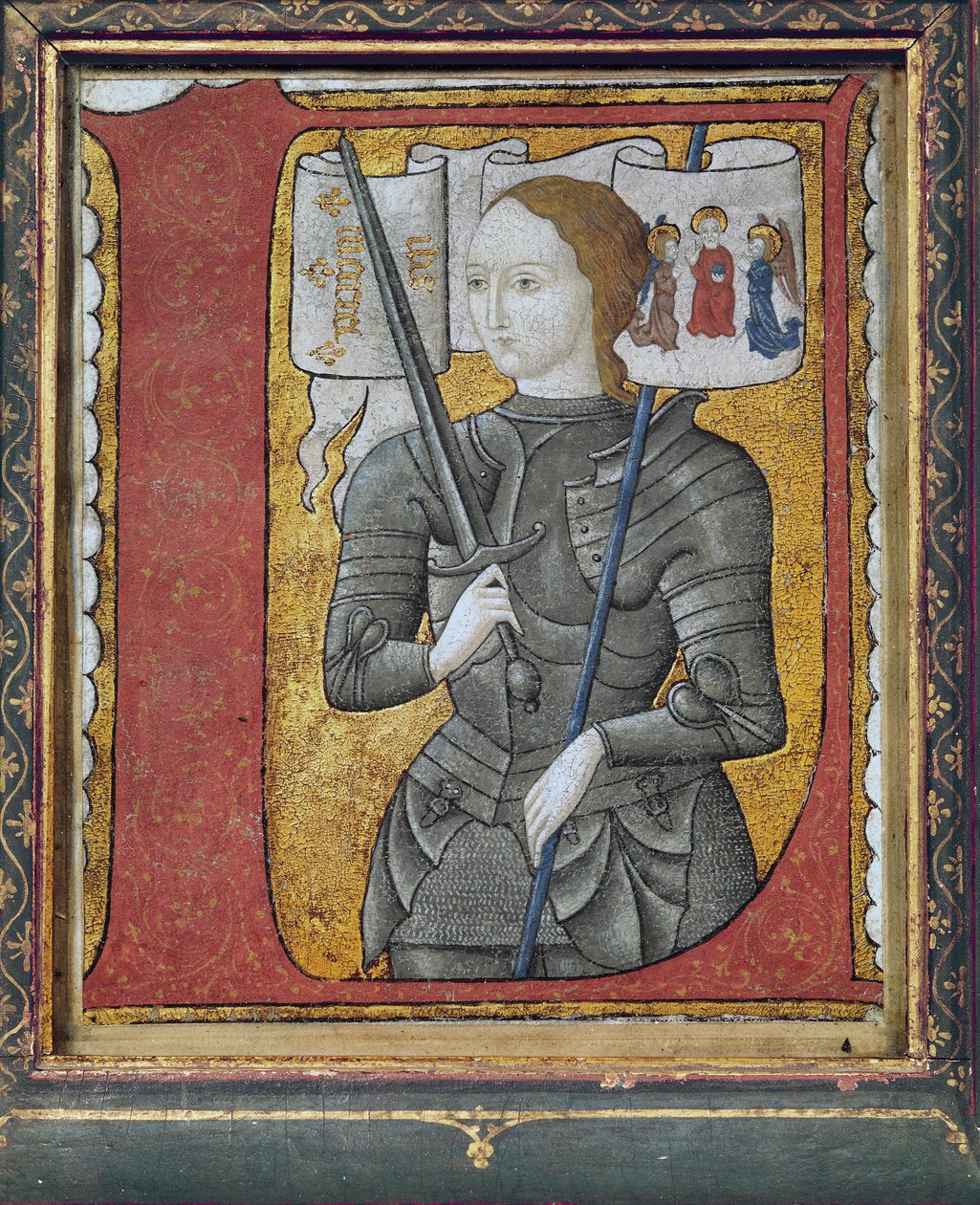 Initiale historiée représentant Jeanne d