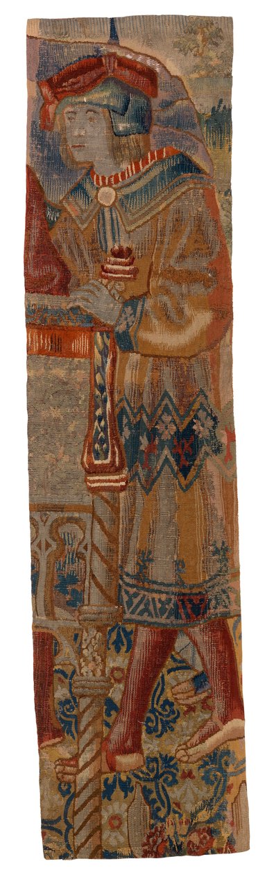 Bande étroite de tapisserie représentant la figure d
