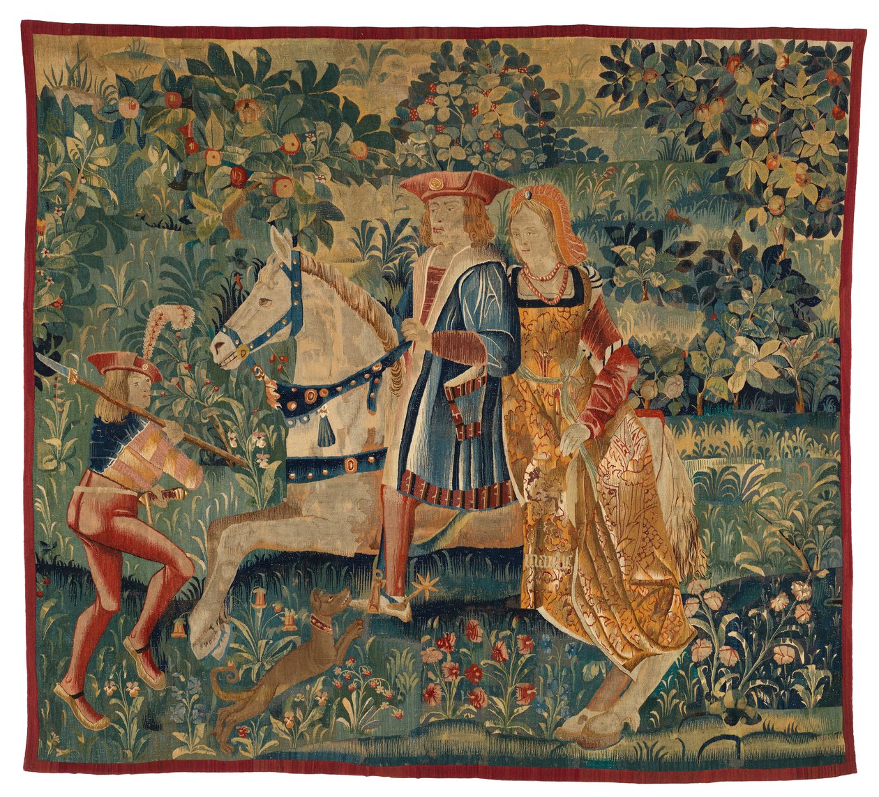 Tapisserie, Mois de mai, ou La Chasse au faucon, vers 1500 - Franco Flemish School