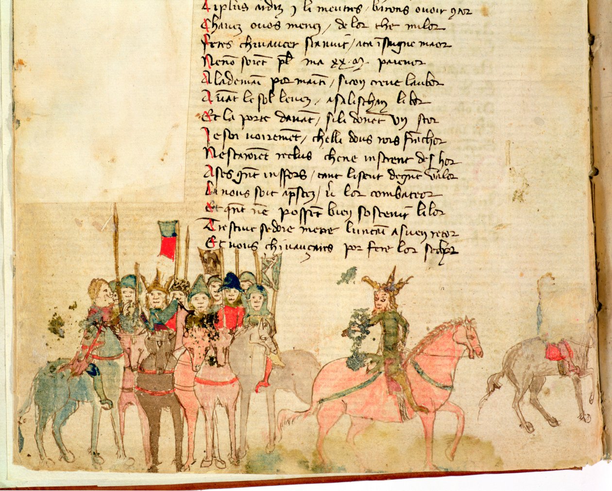 Attila le Hun (c.406-453) et son armée à cheval, de La Guerre d