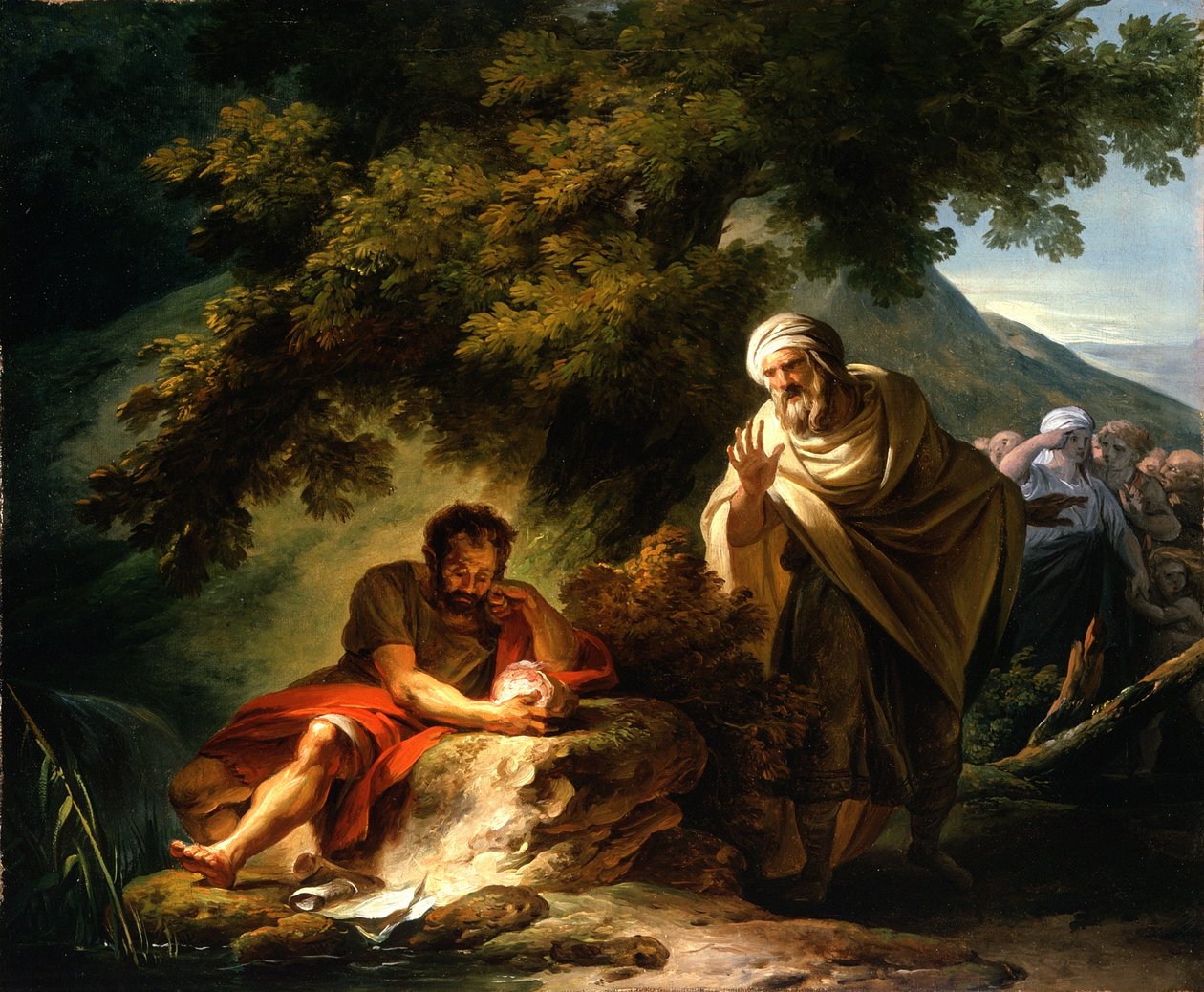 Démocrite parmi les Abdéritains, vers 1790 - François André Vincent