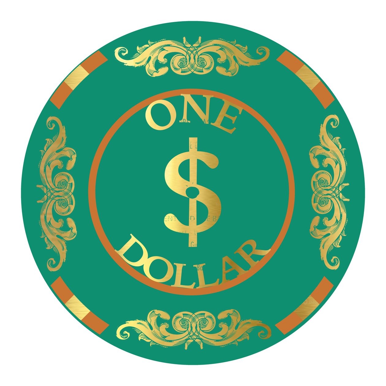 Jeton de Poker $1, 2015 - Francois Domain