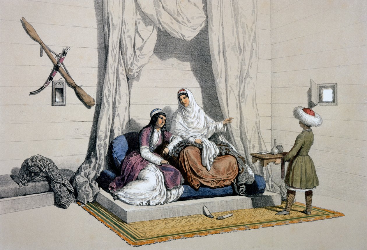 Princesses circassiennes, sur la rive droite du Kouban, de 
