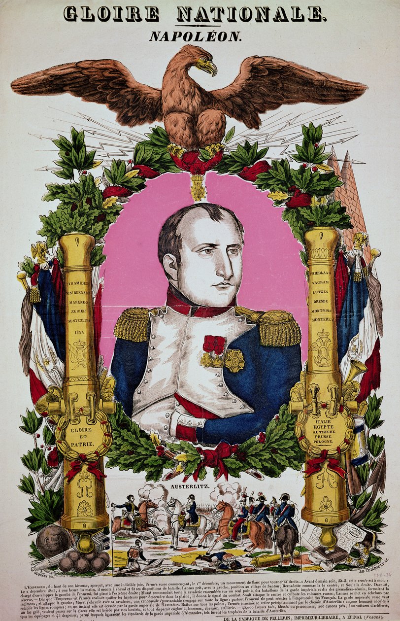 Portrait de Napoléon Ier (1769-1821) en commémoration de la bataille d