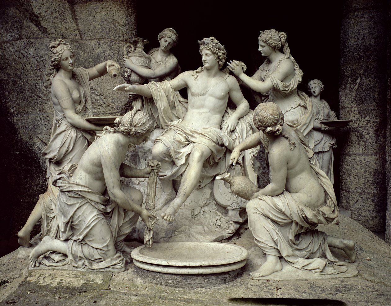 Apollon soigné par les nymphes, destiné à la grotte de Thétis, exécuté avec l