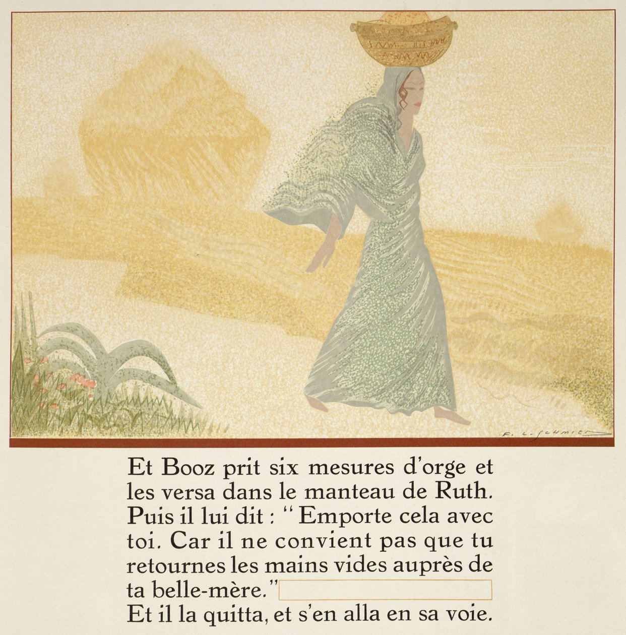 Boaz donna à Ruth six mesures d