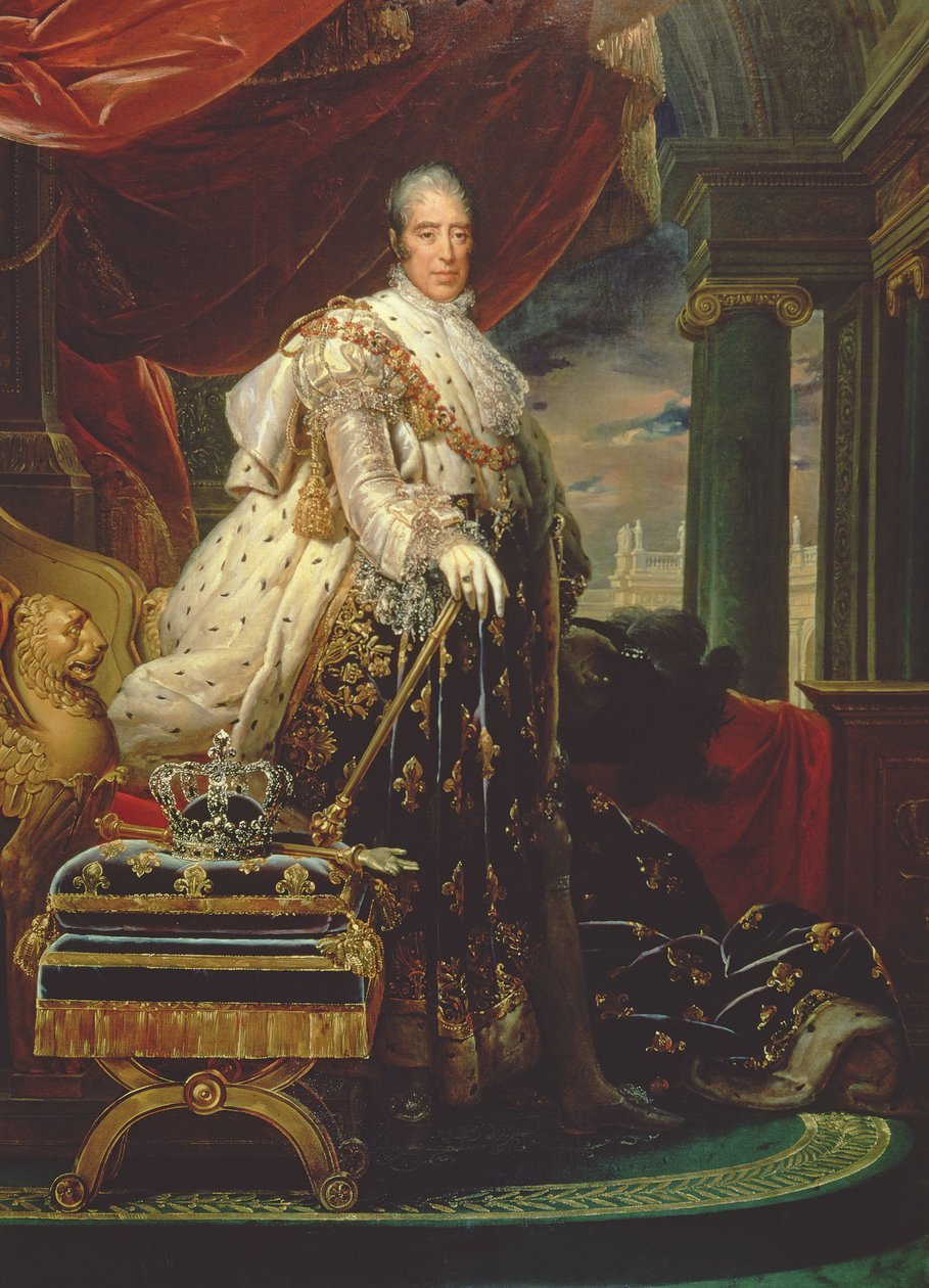 Charles X en robes de couronnement - Baron François Pascal Simon Gérard