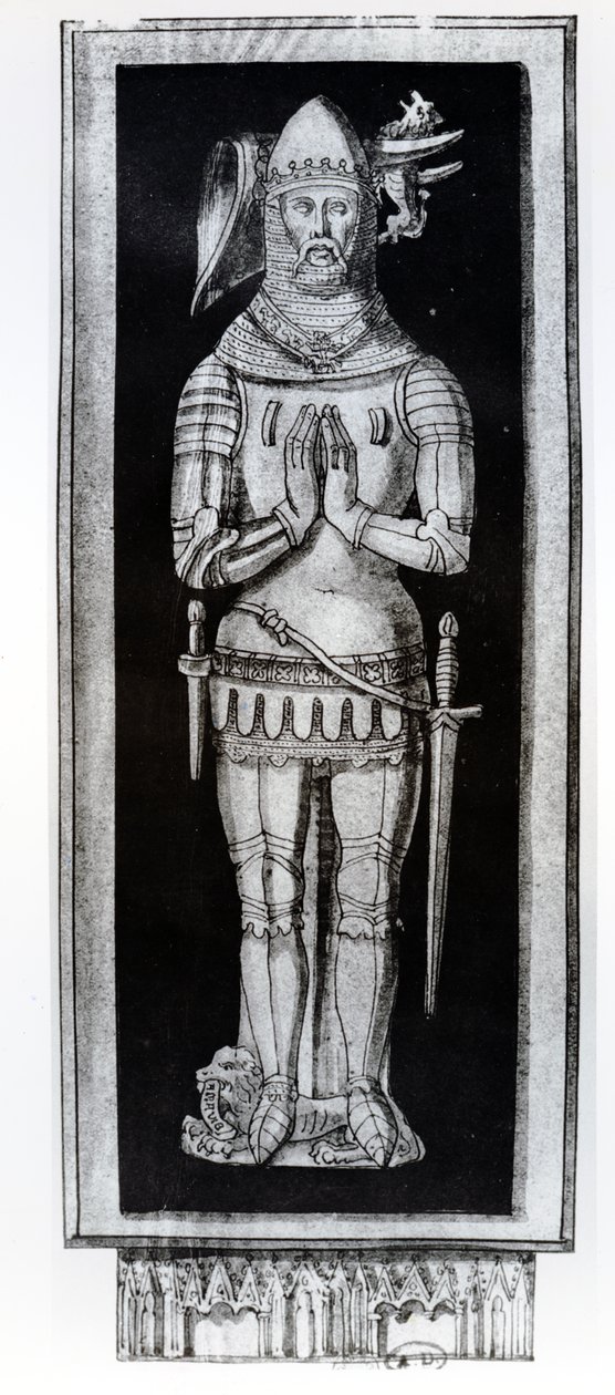 Tombe de Jean V, duc de Bretagne, vers 1700 - Francois Roger de Gaignieres