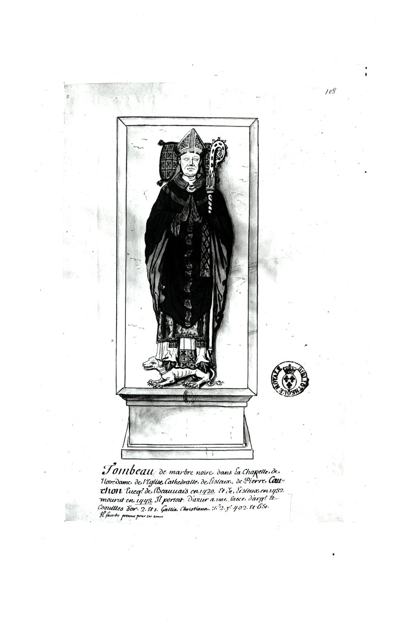 Tombe de Pierre Cauchon (1371-1442) - Francois Roger de Gaignieres