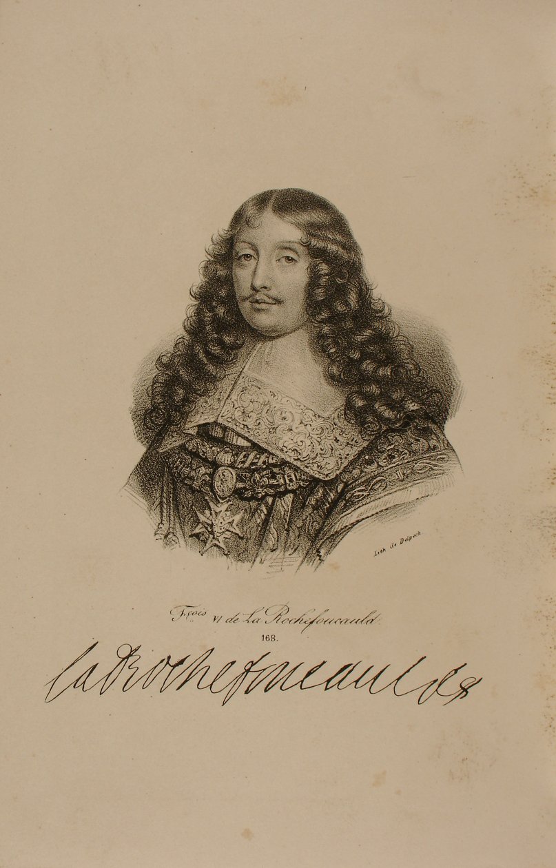Portrait de François VI (1613-80) Duc de La Rochefoucauld - Francois Seraphin Delpech