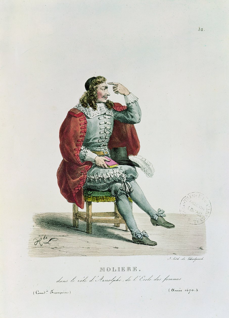 Portrait de Molière (1622-73) dans le rôle d