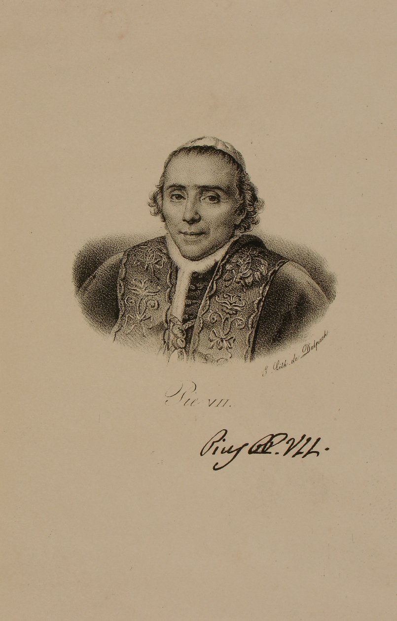 Portrait du Pape Pie VII - Francois Seraphin Delpech