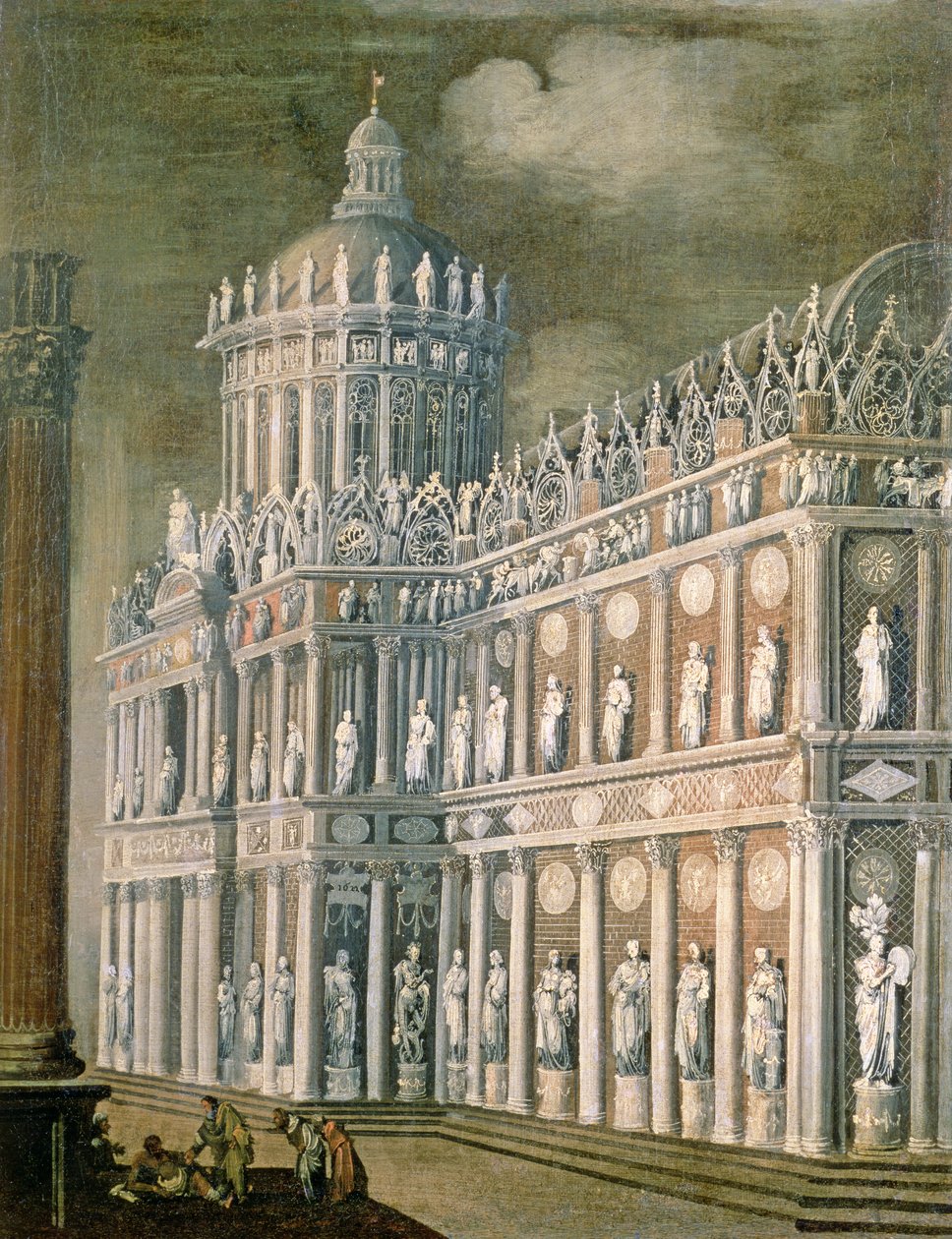 Fantaisie architecturale représentant la guérison du paralysé, 1622 - Francois de Nome