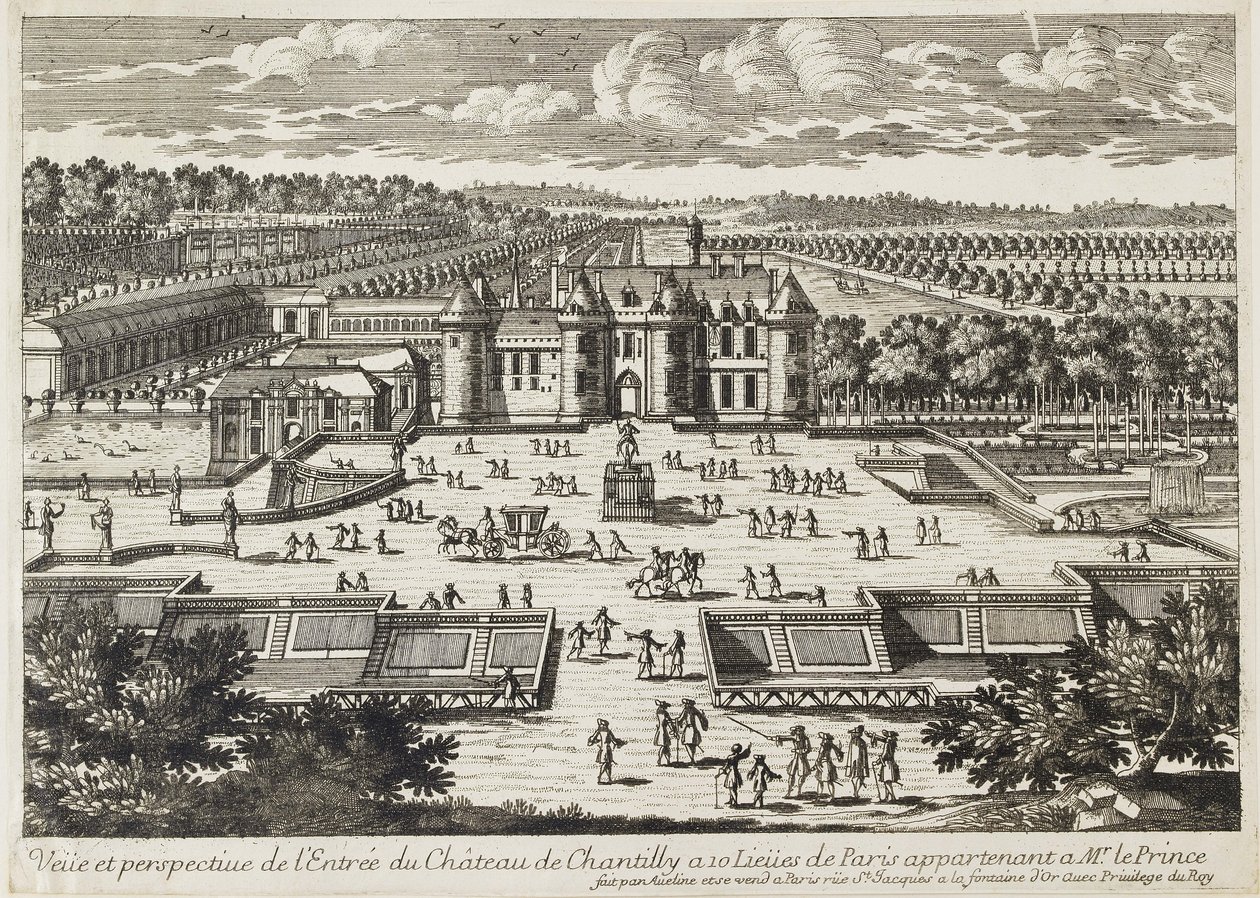 Vue du Château de Chantilly depuis l