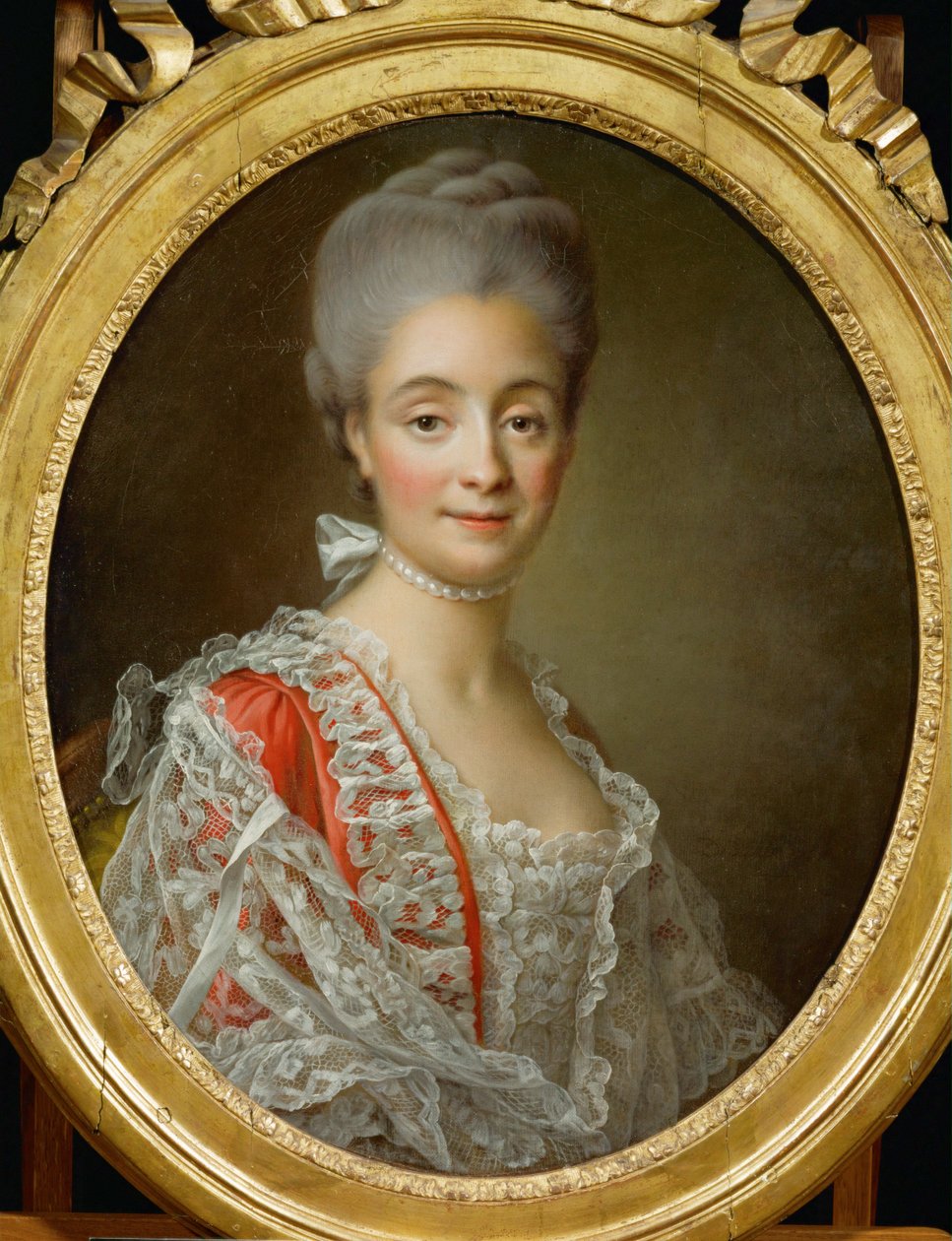 Portrait of Mme. Jacques-Benoit Loys - Francois-Hubert Drouais