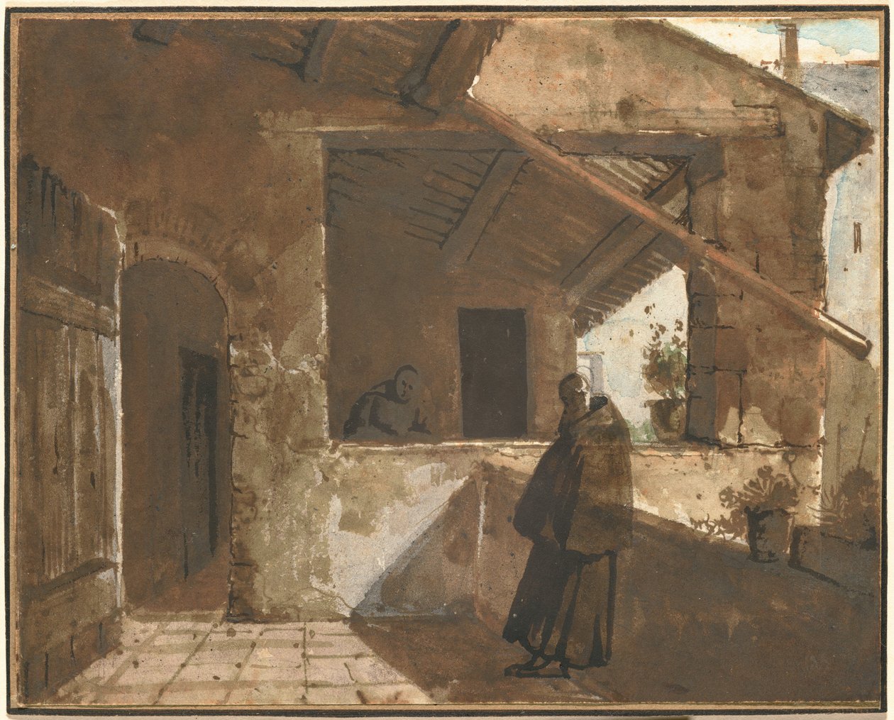 Un cloître romain - Francois-Marius Granet