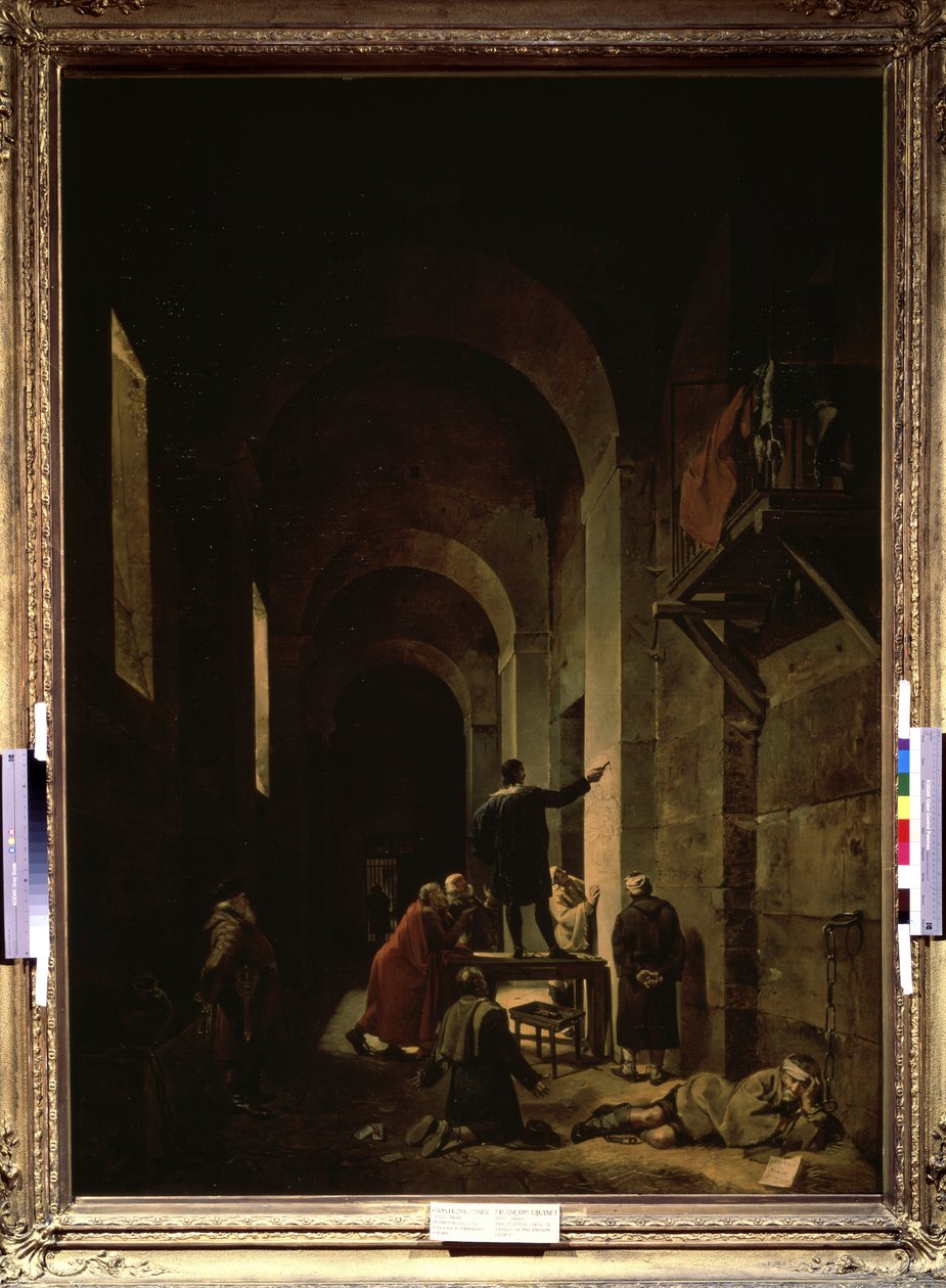 Le peintre Jacques Stella en prison - Francois Marius Granet