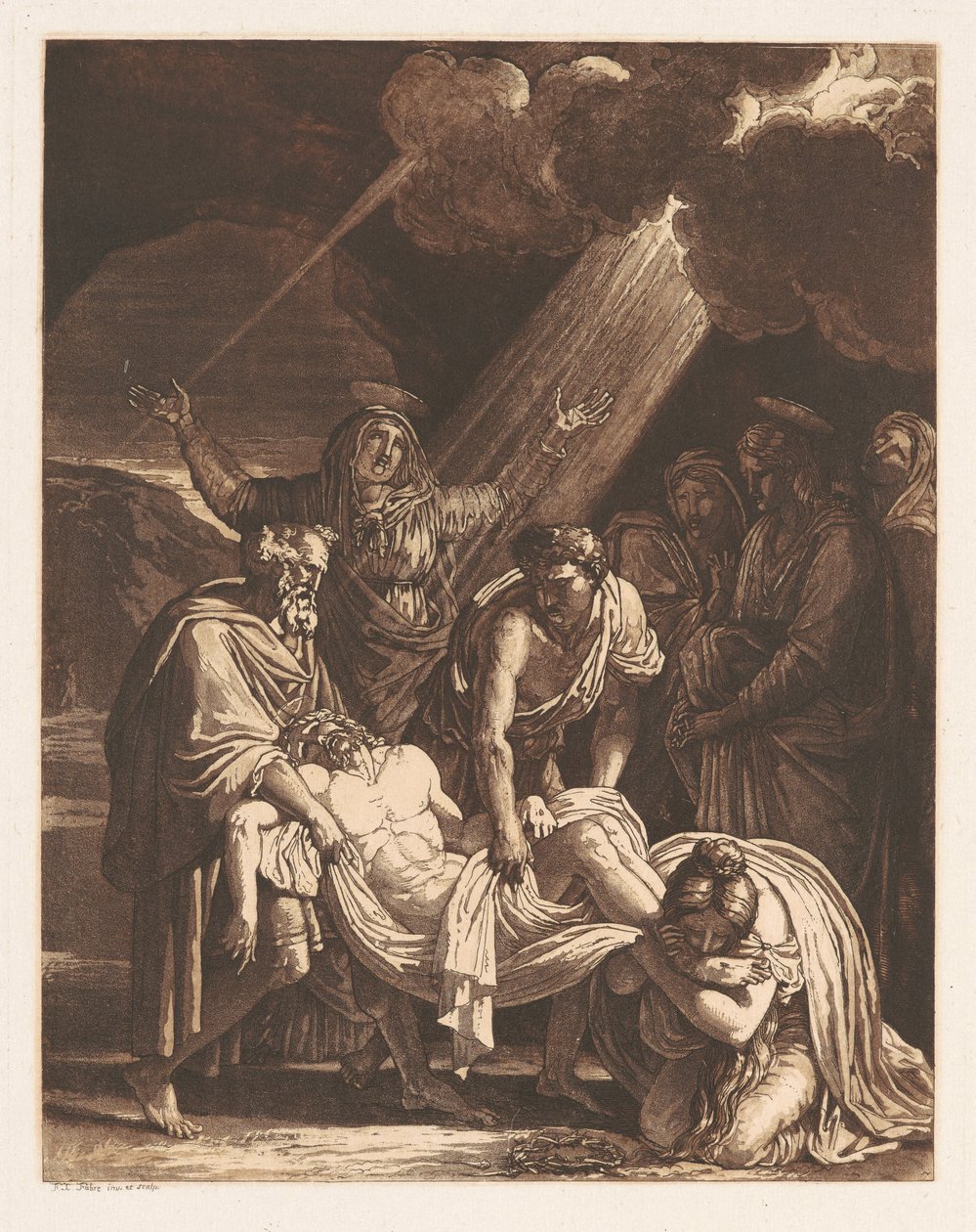 Le Christ porté au tombeau - Francois-Xavier Fabre