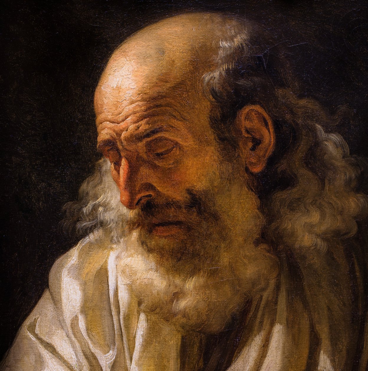 Vieil homme lisant, vers 1772-1773 (Huile sur toile) - François André Vincent