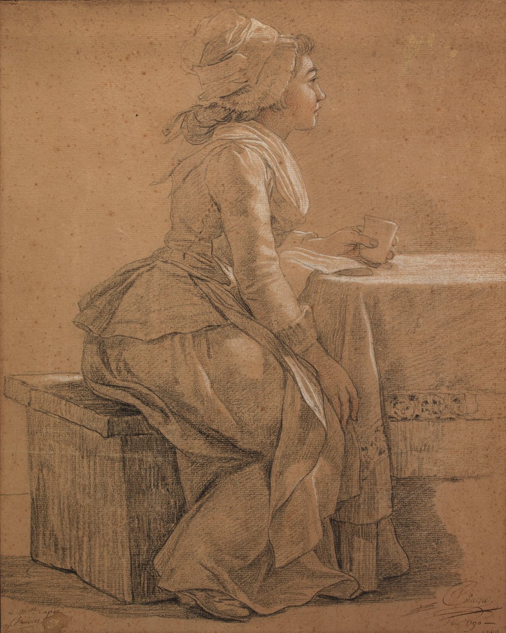 Portrait de Mademoiselle Marie Gabrielle Capet, la peintre - François André Vincent