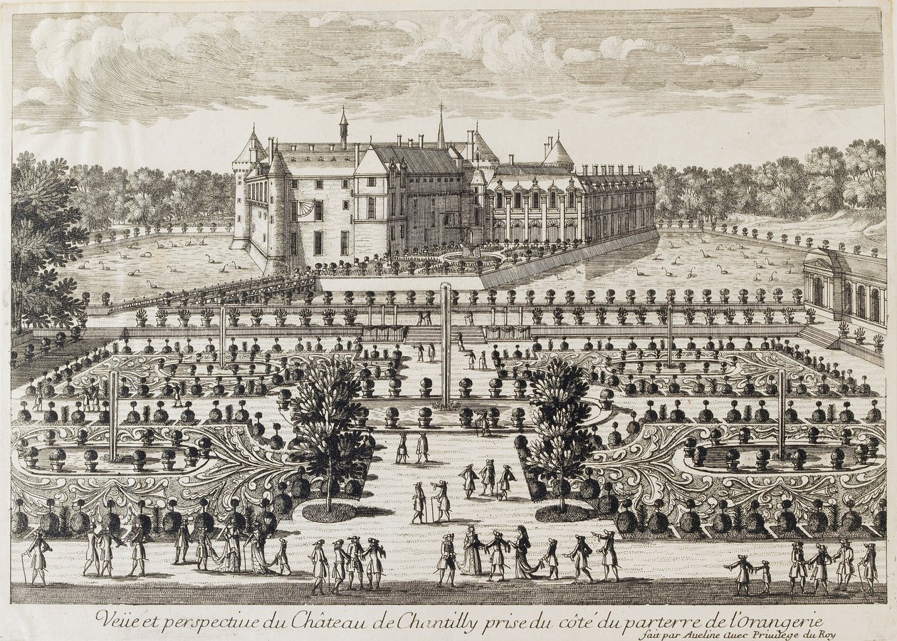 Vue du château de Chantilly depuis l