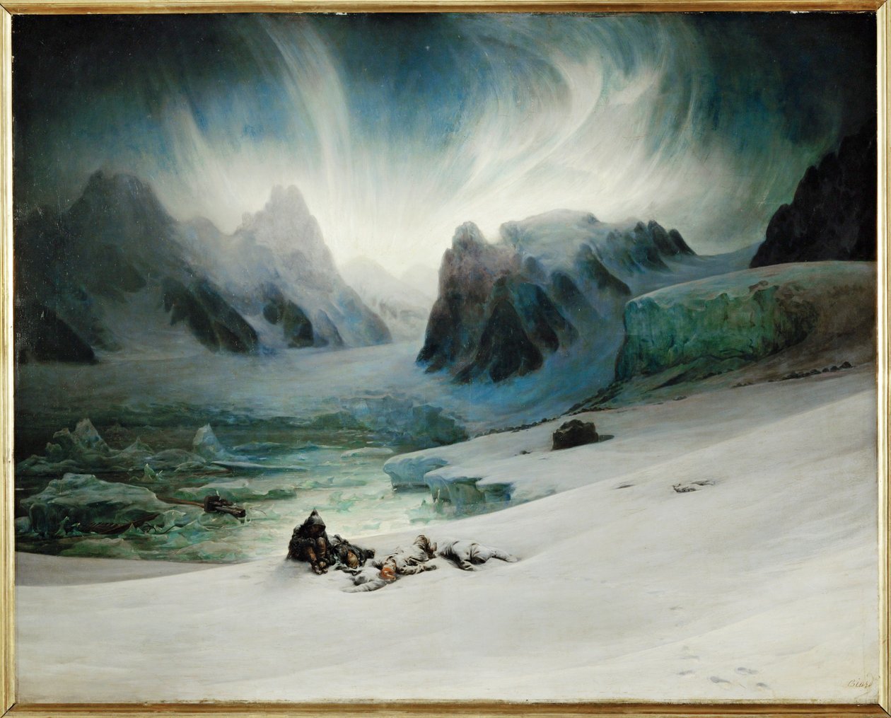 Baie de la Magdalena, vue de la péninsule des tombes ... - François Auguste Biard