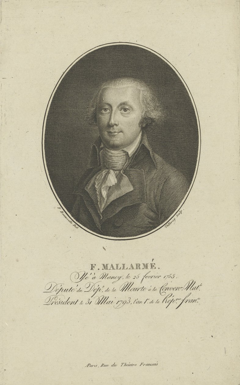 François-René-Augustin Mallarmé 1755-1831, vers 1800 - Francois Bonneville