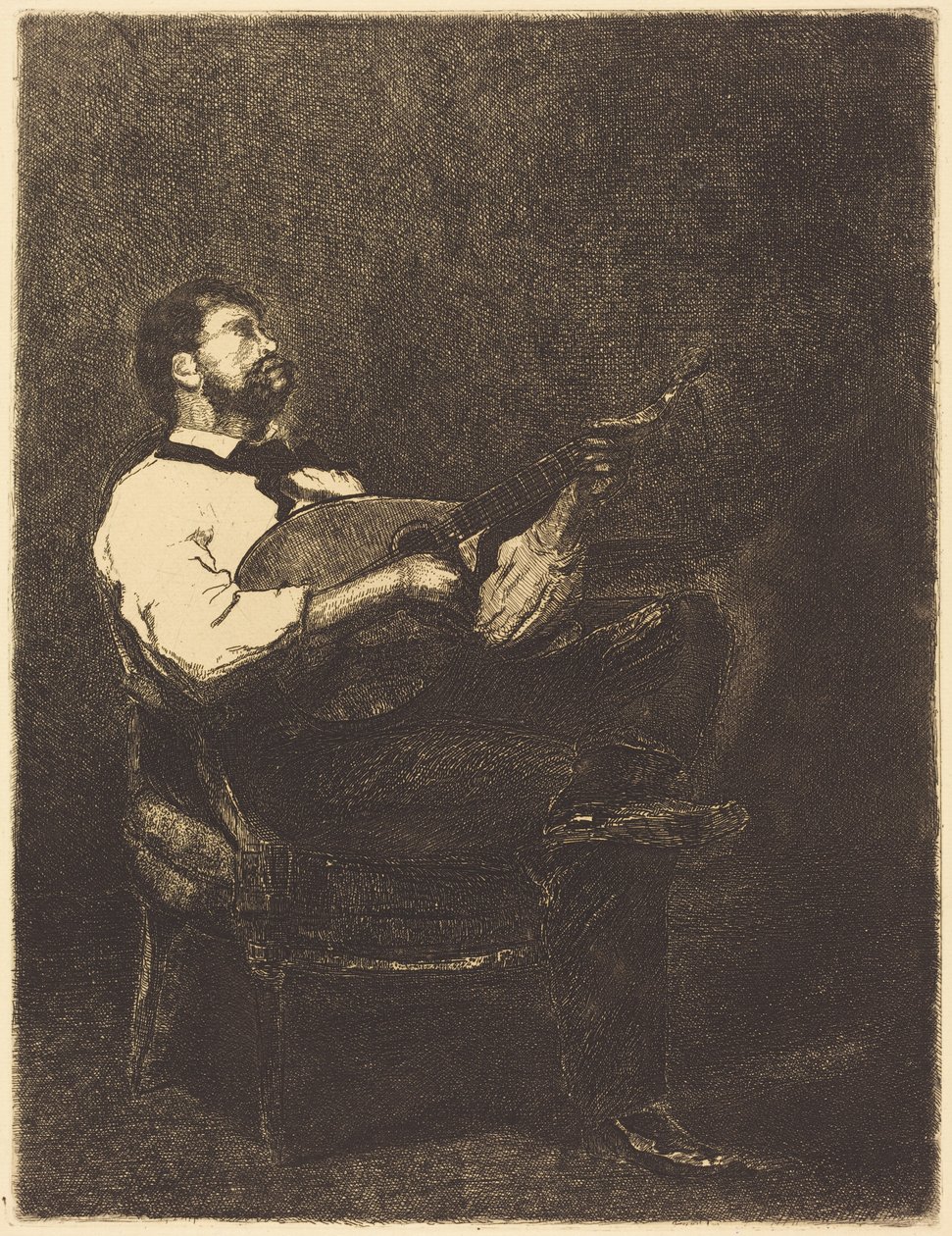 Joueur de guitare - François Bonvin