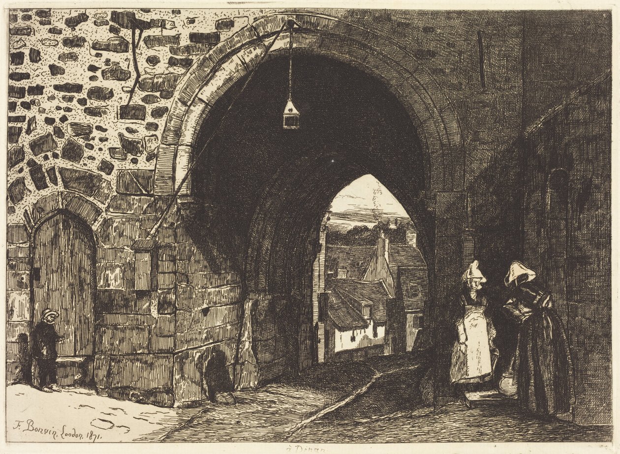 La Porte de St Malo à Dinan - François Bonvin