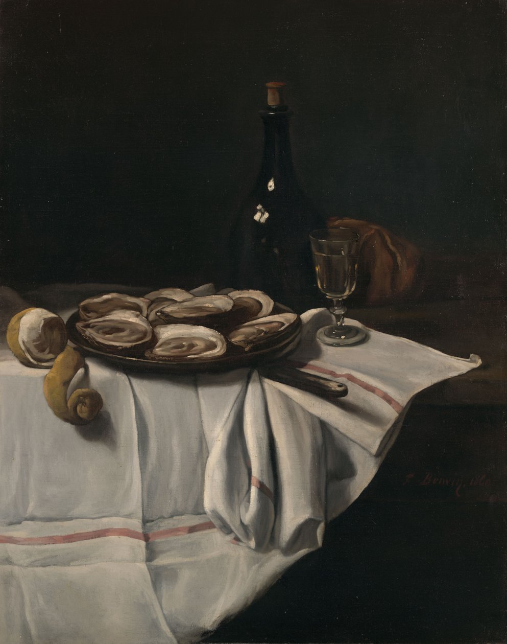 Nature morte aux huîtres - François Bonvin