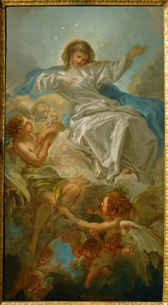 Assomption de la Vierge (peinture sur toile) - Francois Boucher