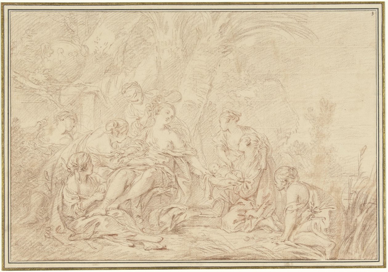 La découverte de Moïse - François Boucher