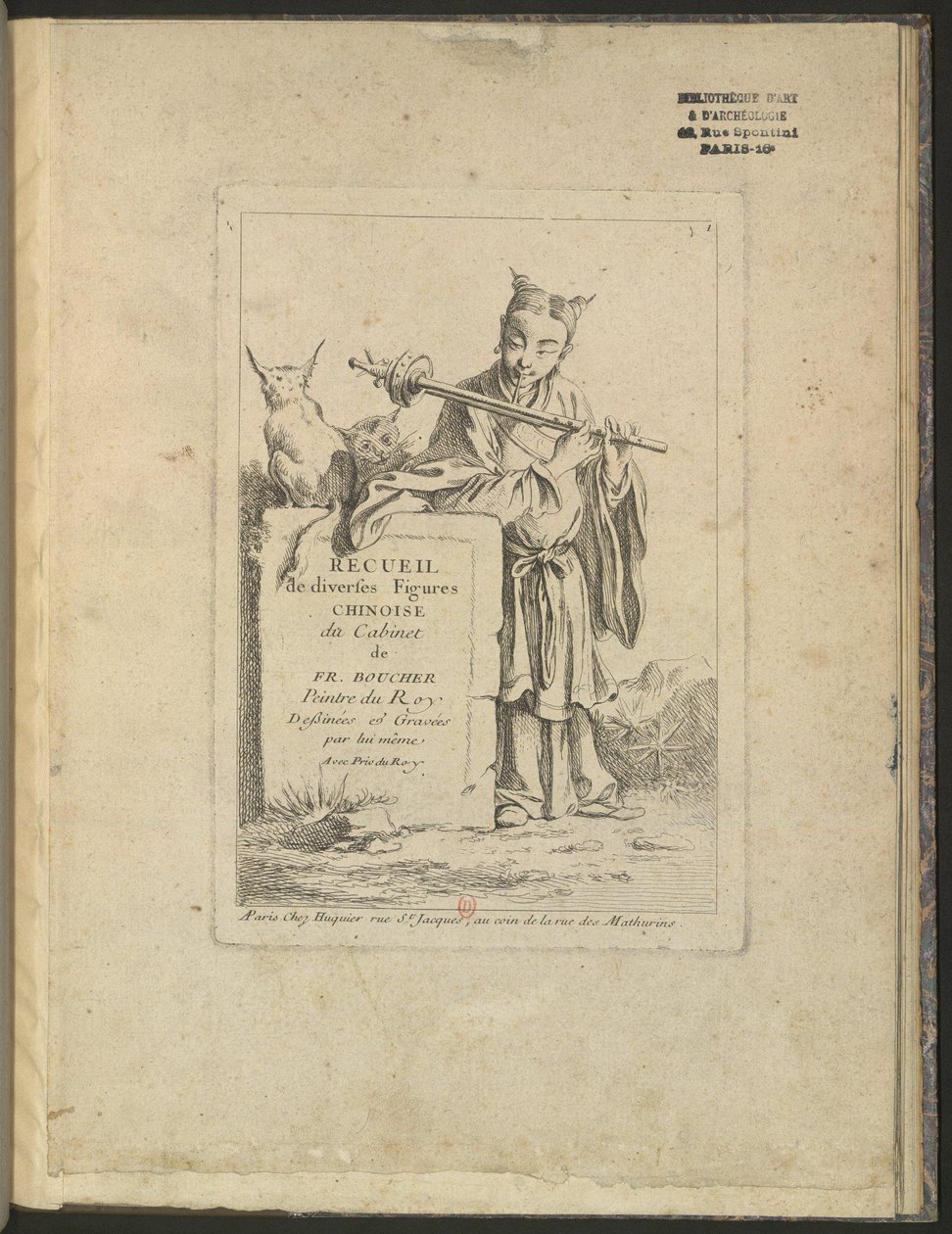 Recueil de diverses figures chinoises du cabinet de François Boucher - François Boucher