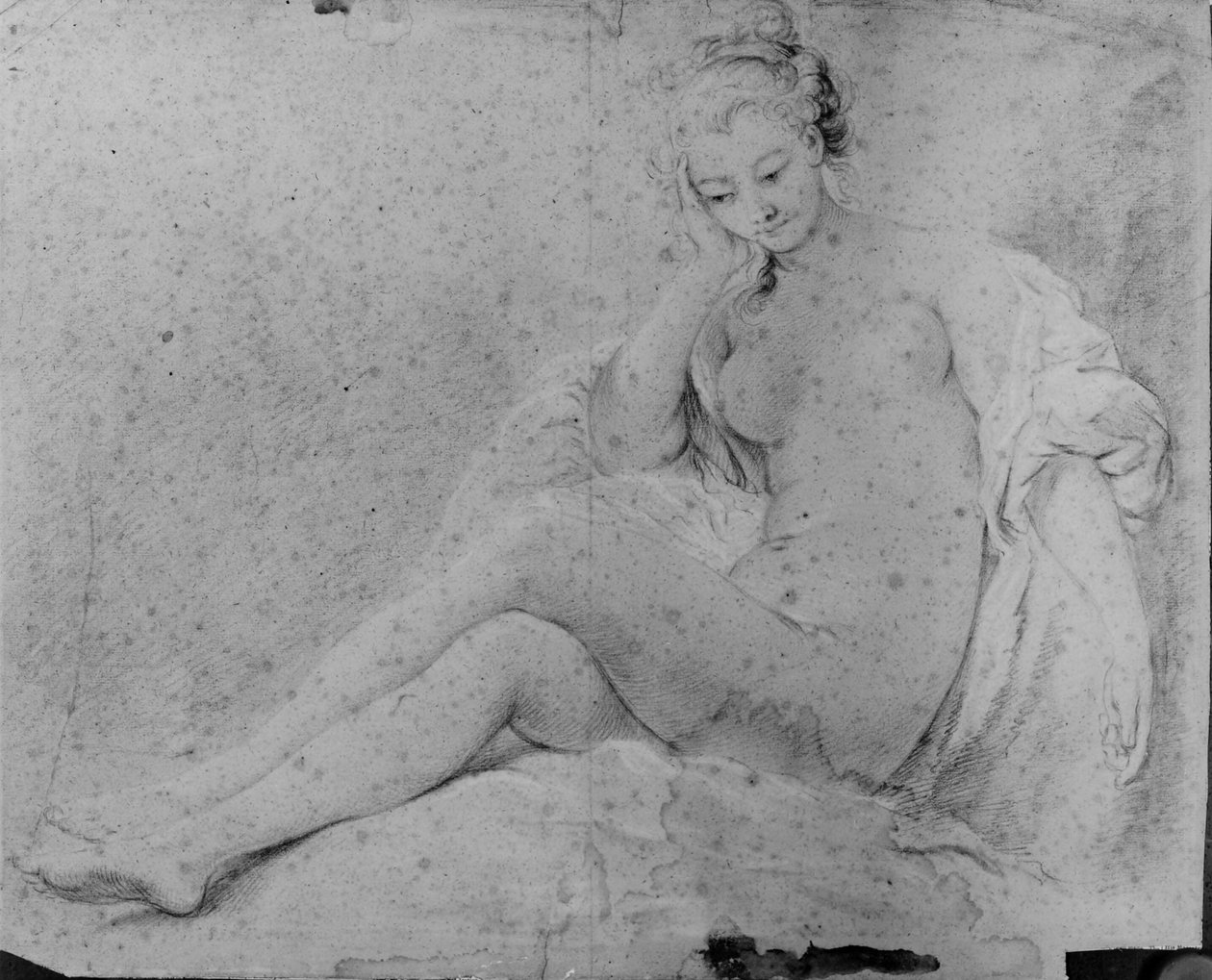 Femme nue assise - François Boucher