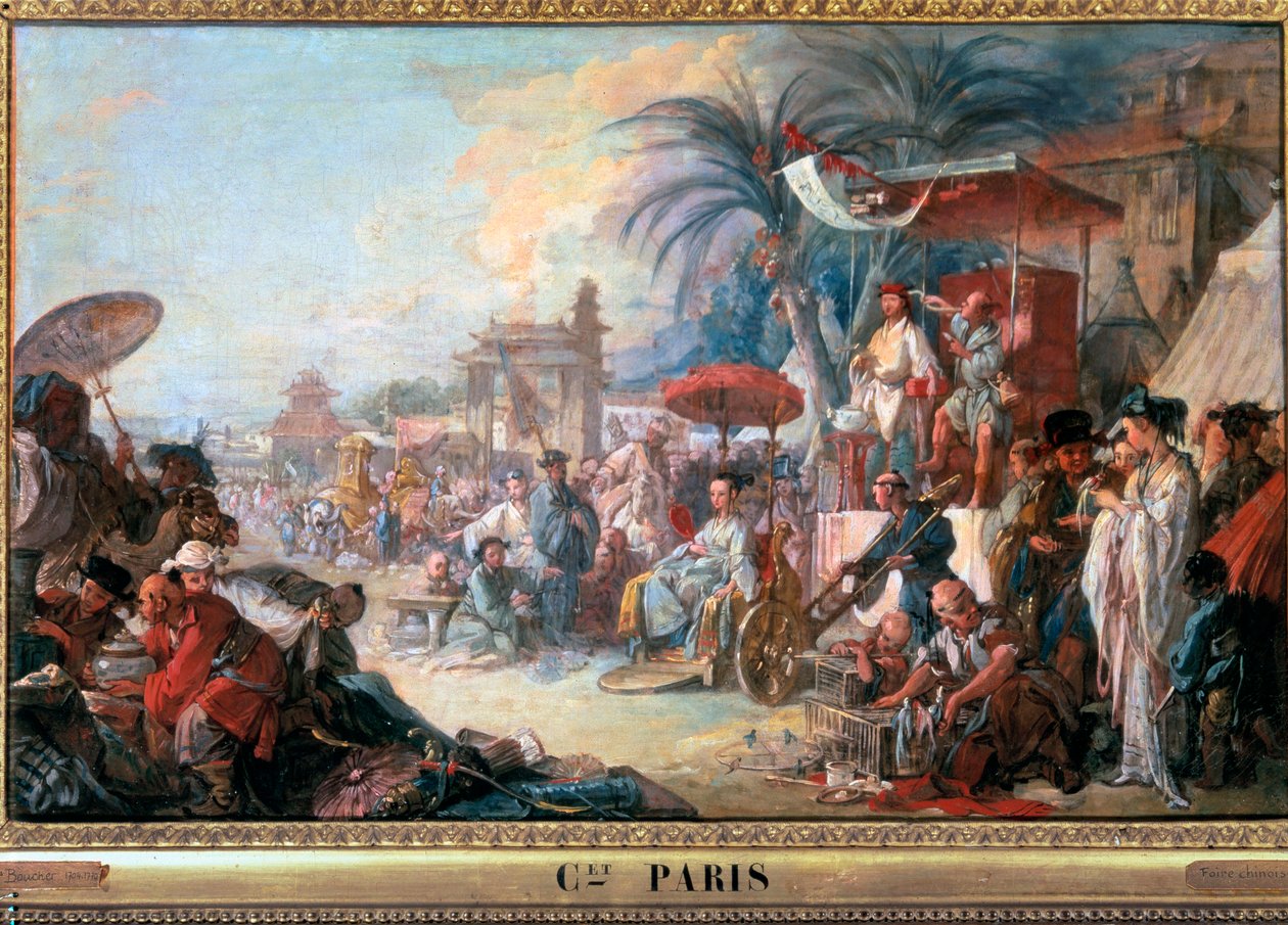 La Foire chinoise Peinture de François Boucher (1703-1770) 1740 Besançon, Musée des Beaux-Arts - François Boucher