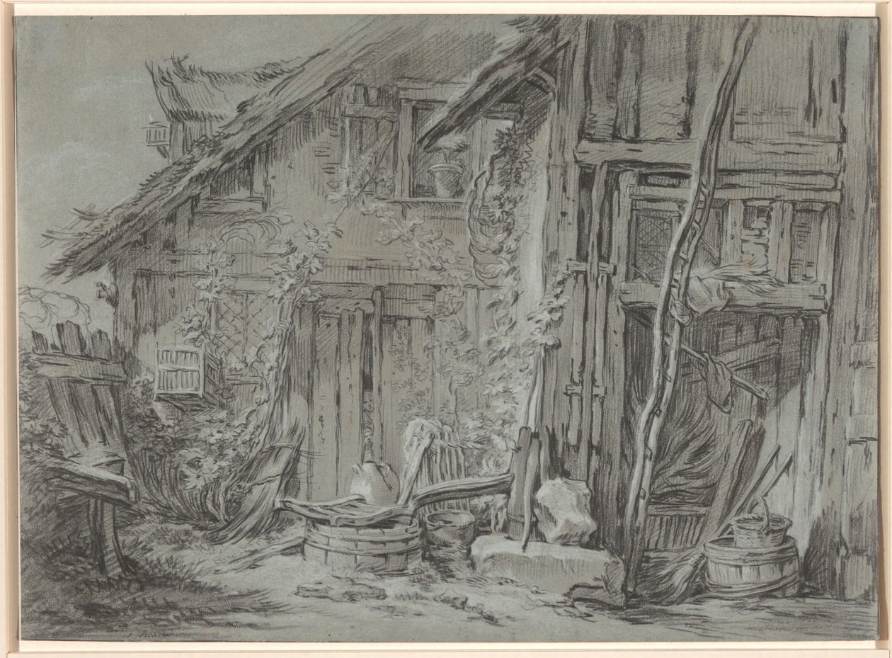 La ferme délabrée - François Boucher