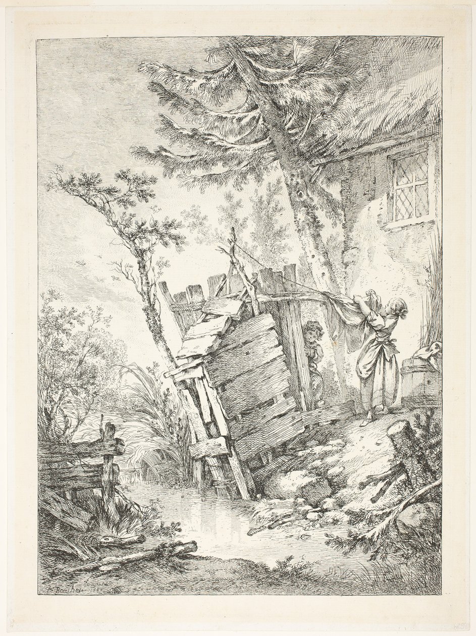 La blanchisseuse - François Boucher