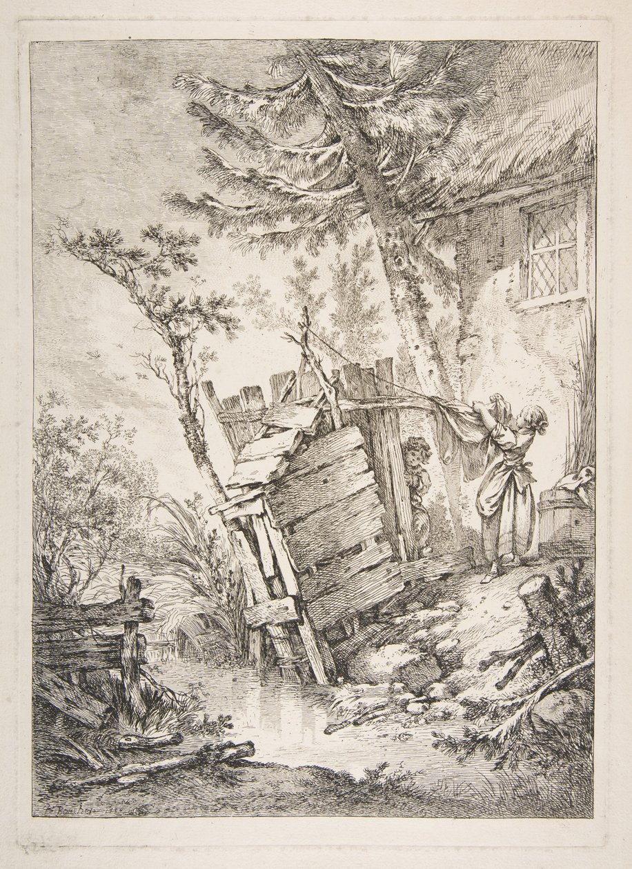 La Blanchisseuse - François Boucher