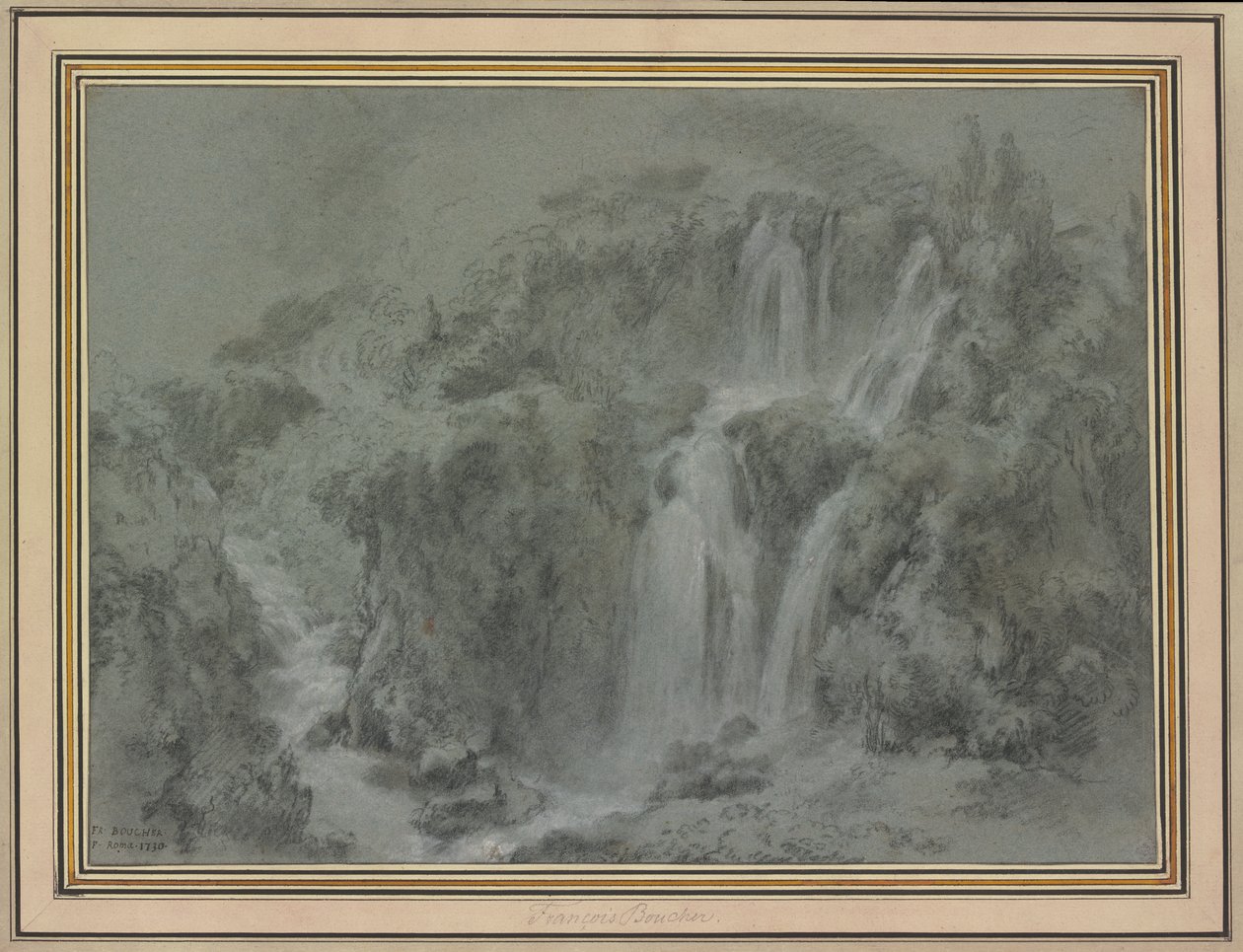 Les cascades de Tivoli - François Boucher