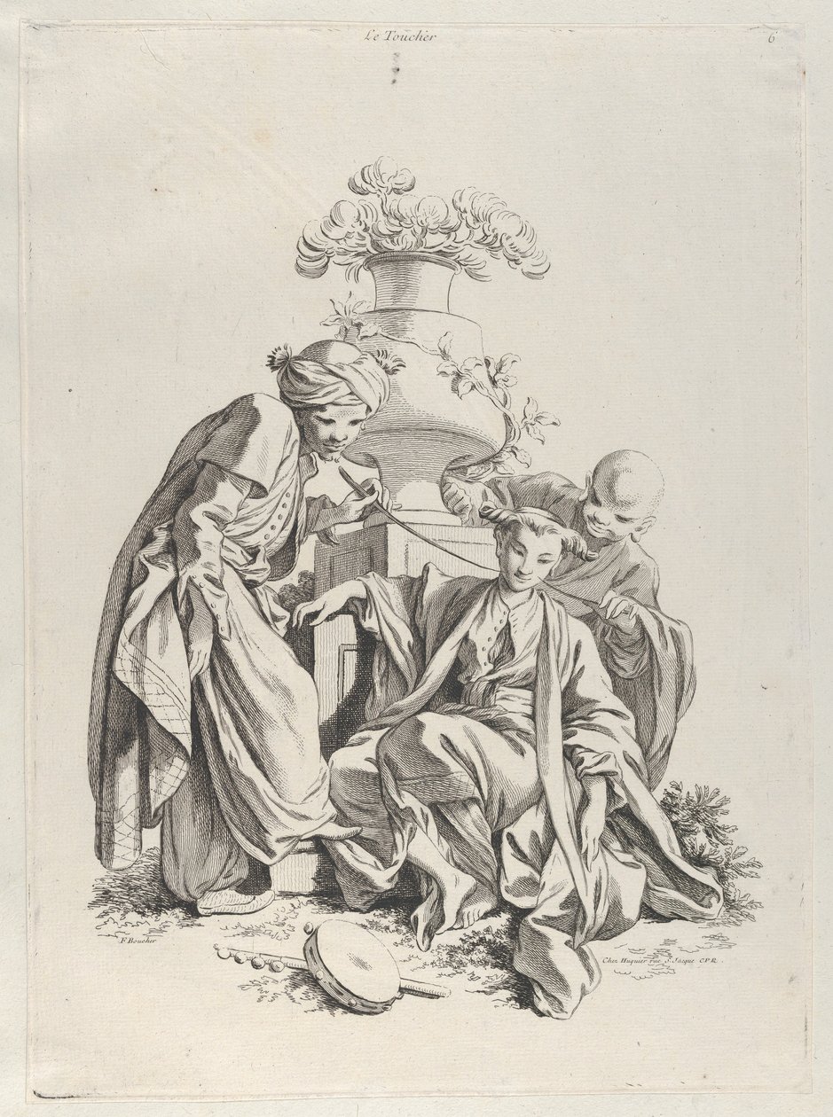 Le toucher, tiré de « Les cinq sens » - François Boucher