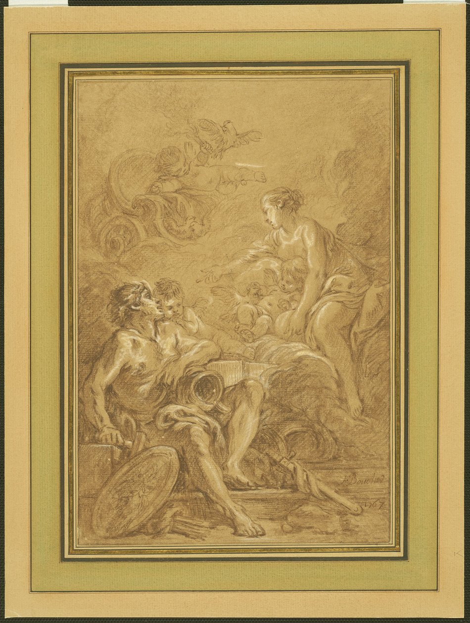 Vénus commande à Vulcain de fabriquer des armes pour Énée - François Boucher