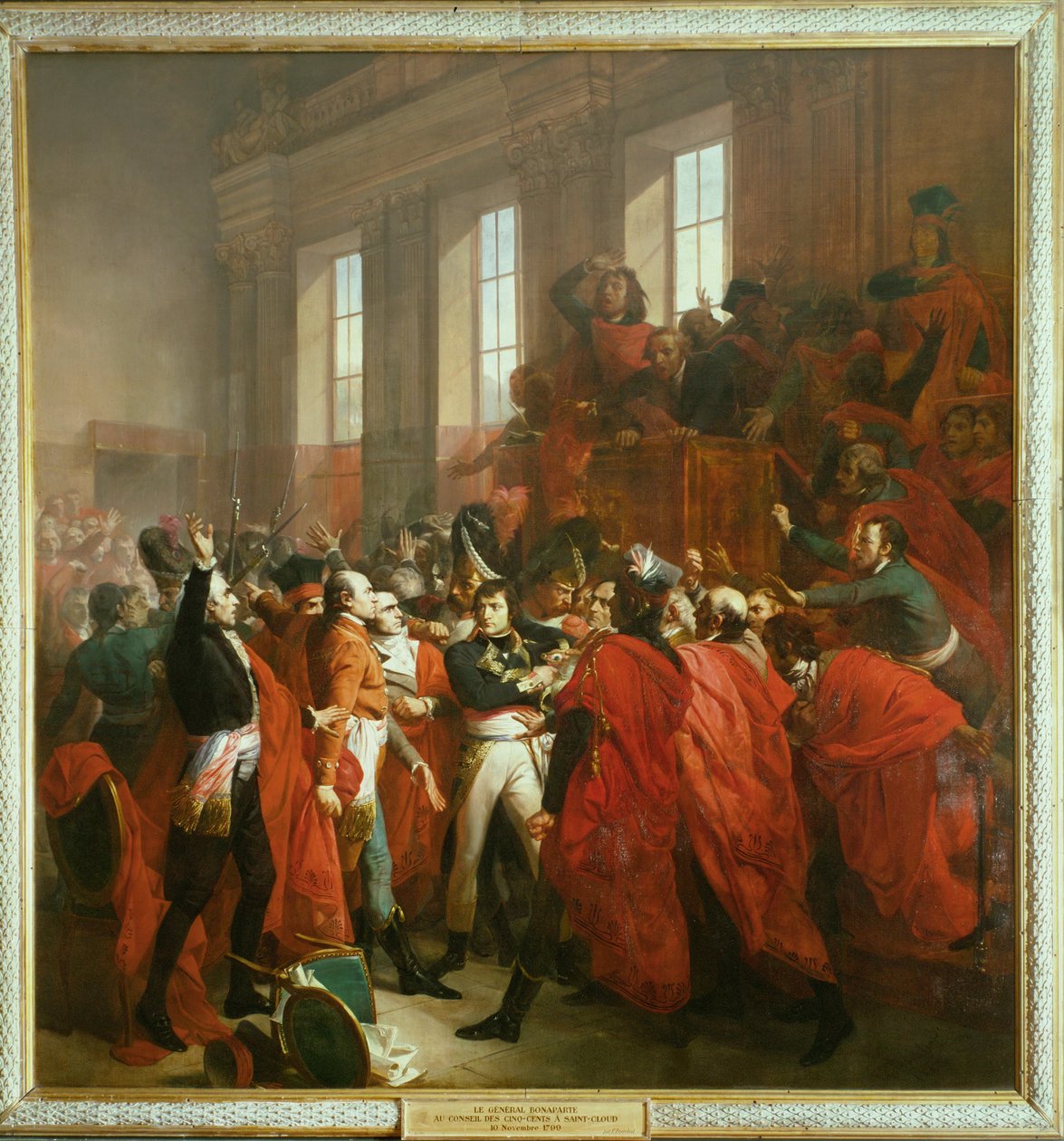 Le général Bonaparte au Conseil des Cinq-Cents à Saint-Cloud ... - Francois Bouchot